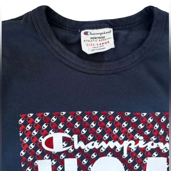 Champion Men’s Large Long Sleeve USA tee - Picture 5 of 7